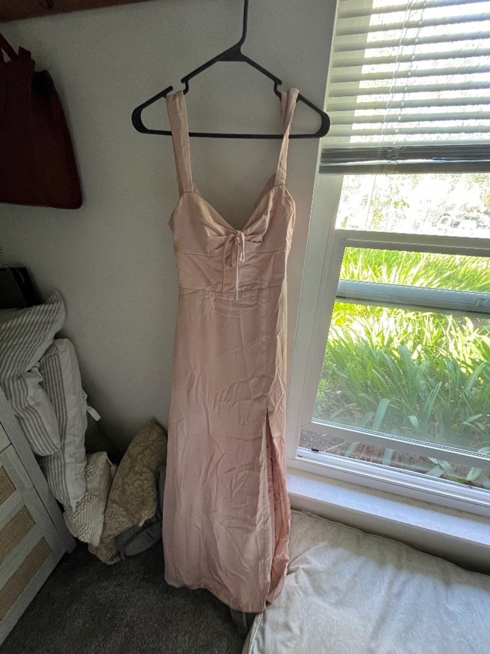 Azazie bridesmaid dress English rose color